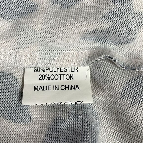 Tickled Teal Leopard Animal Print Light-Weight Open Long Stretchy Cardigan XL - Picture 7 of 7